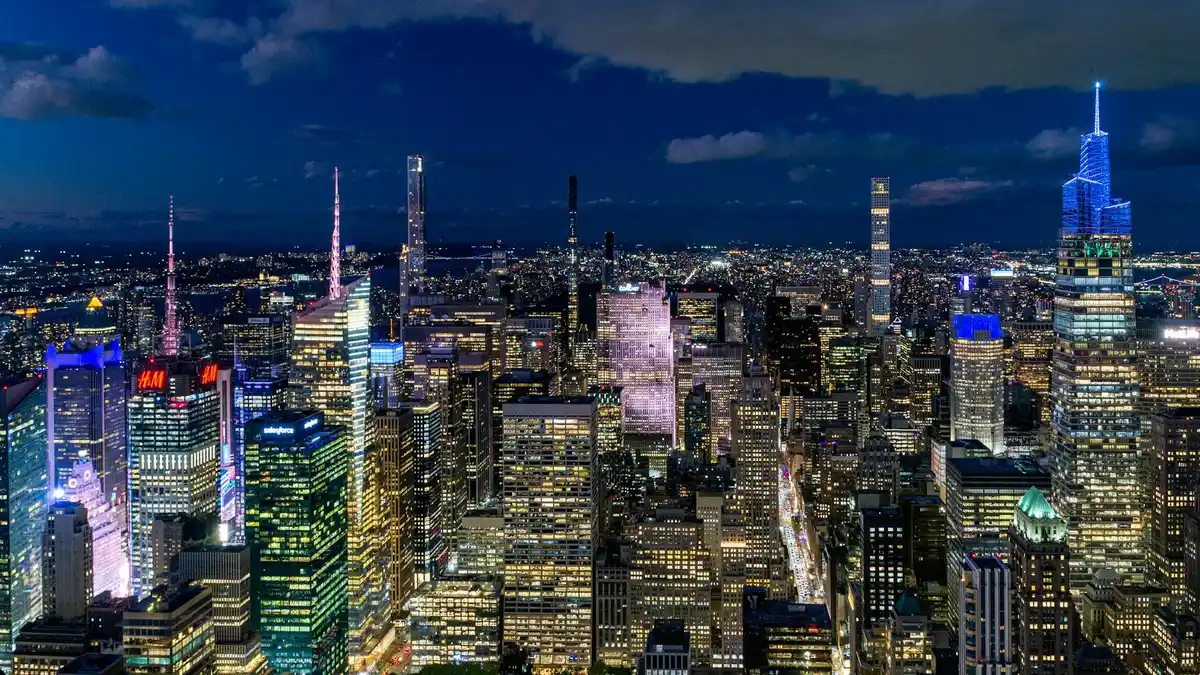Vistas de Manhattan desde el mirador del Top of the Rock con el Empire State a la vista